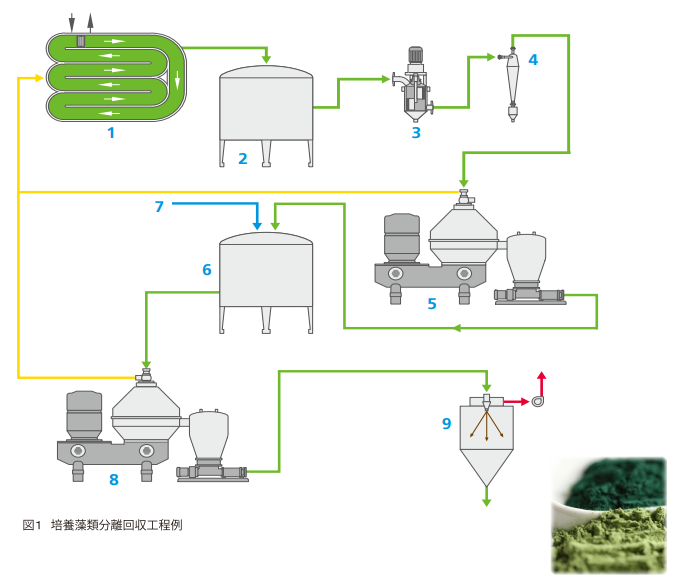 バイオ　培養藻類濃縮用遠心分離機